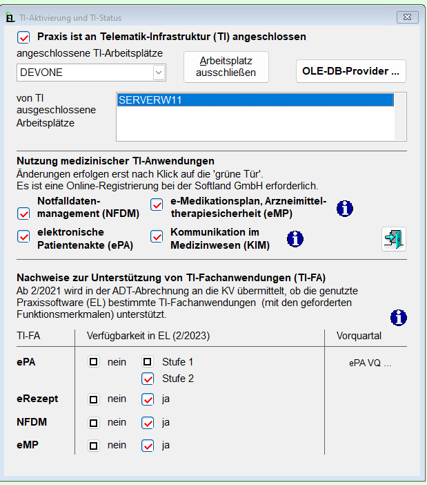 TI-Komponenten in EL