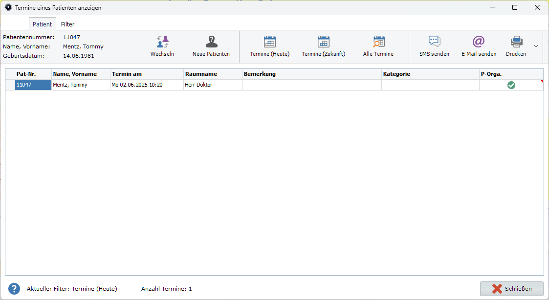 Neues Versandarchiv TimeControl
