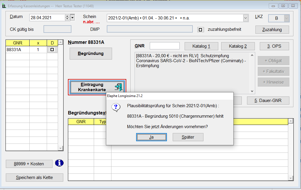 Praxissoftware Elaphe Longissima